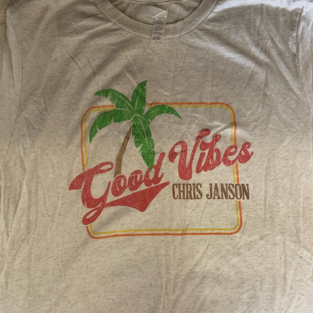 Vintage concert T shirt. Chris Janson  vintage wash